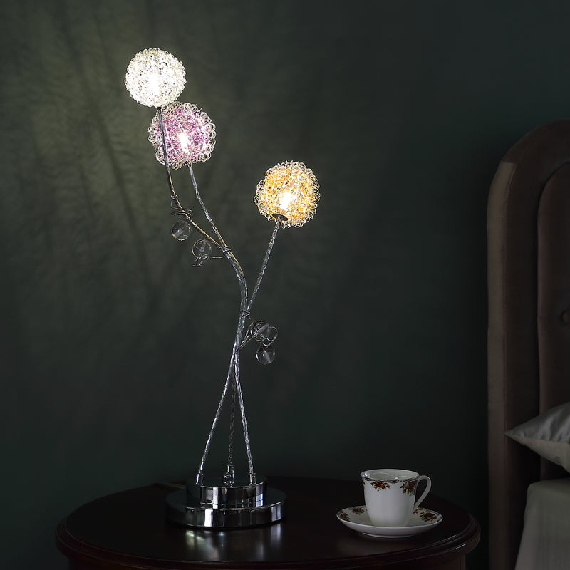 28" In 3 Aluminum Led Zeus Metal Table Lamp-zoom-