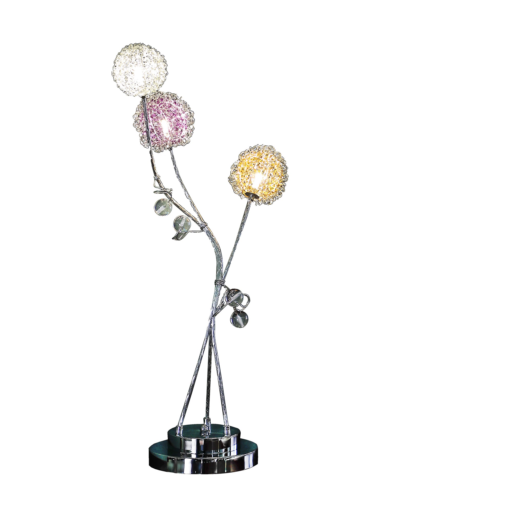 28" In 3 Aluminum Led Zeus Metal Table Lamp-zoom-2