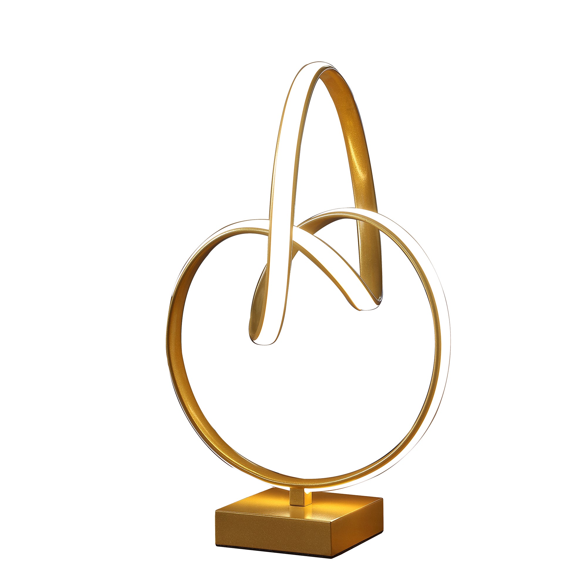 19" In Abstract Infinity Matte Gold Modern Table Lamp-zoom-2