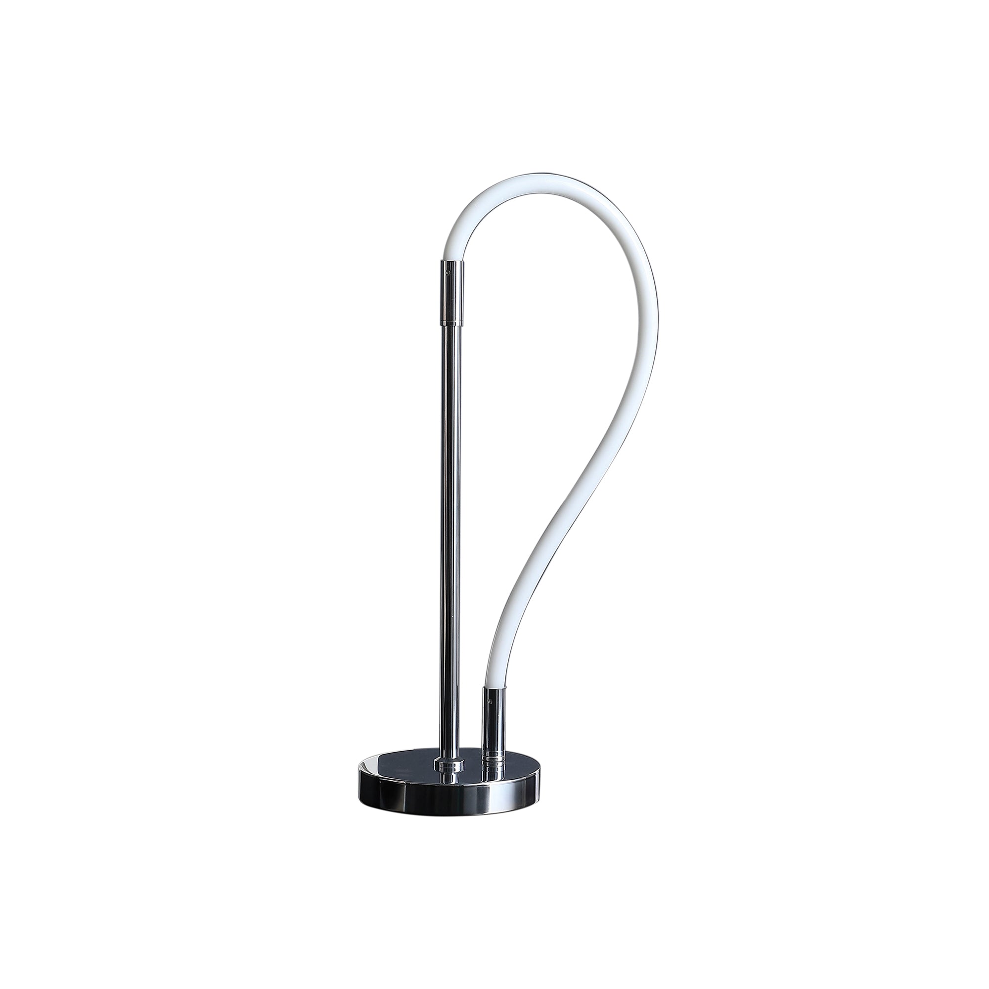 20.25" In Elastilight Led Tube W/ Magnetic End Contemporary Chrome Silver Table Lamp-zoom-1
