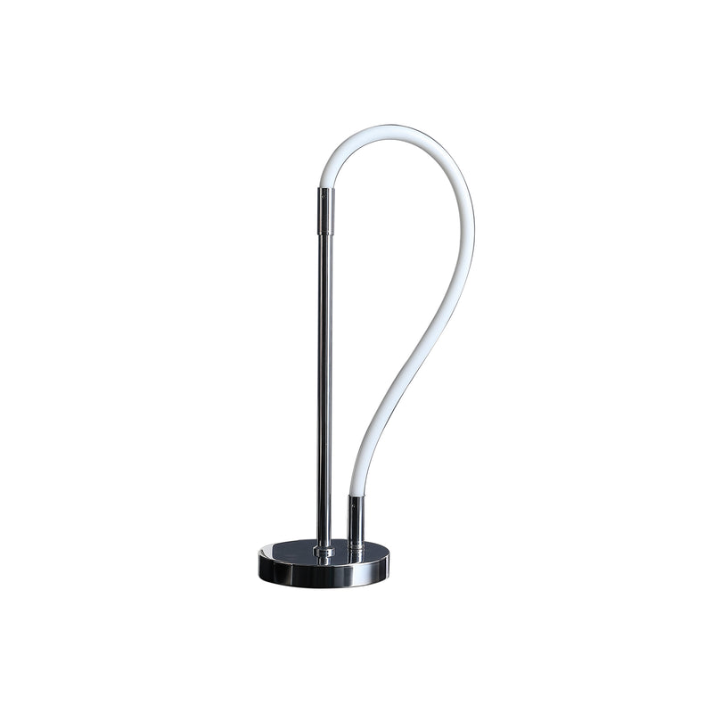 20.25" In Elastilight Led Tube W/ Magnetic End Contemporary Chrome Silver Table Lamp-zoom-