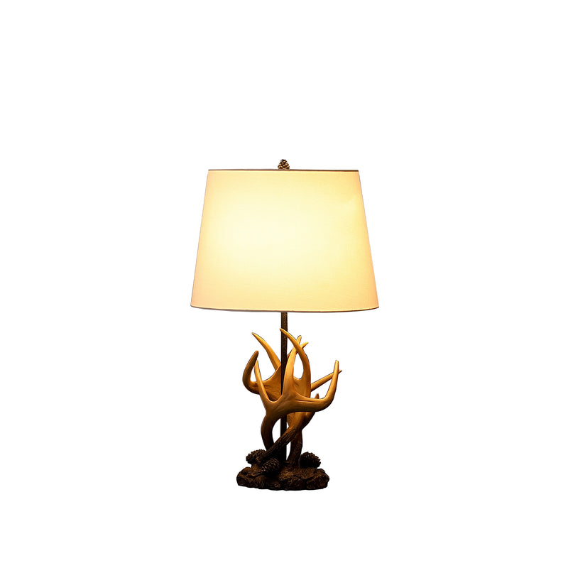26" In Natural Royal Stag Deer Antler Modern Table Lamp-zoom-