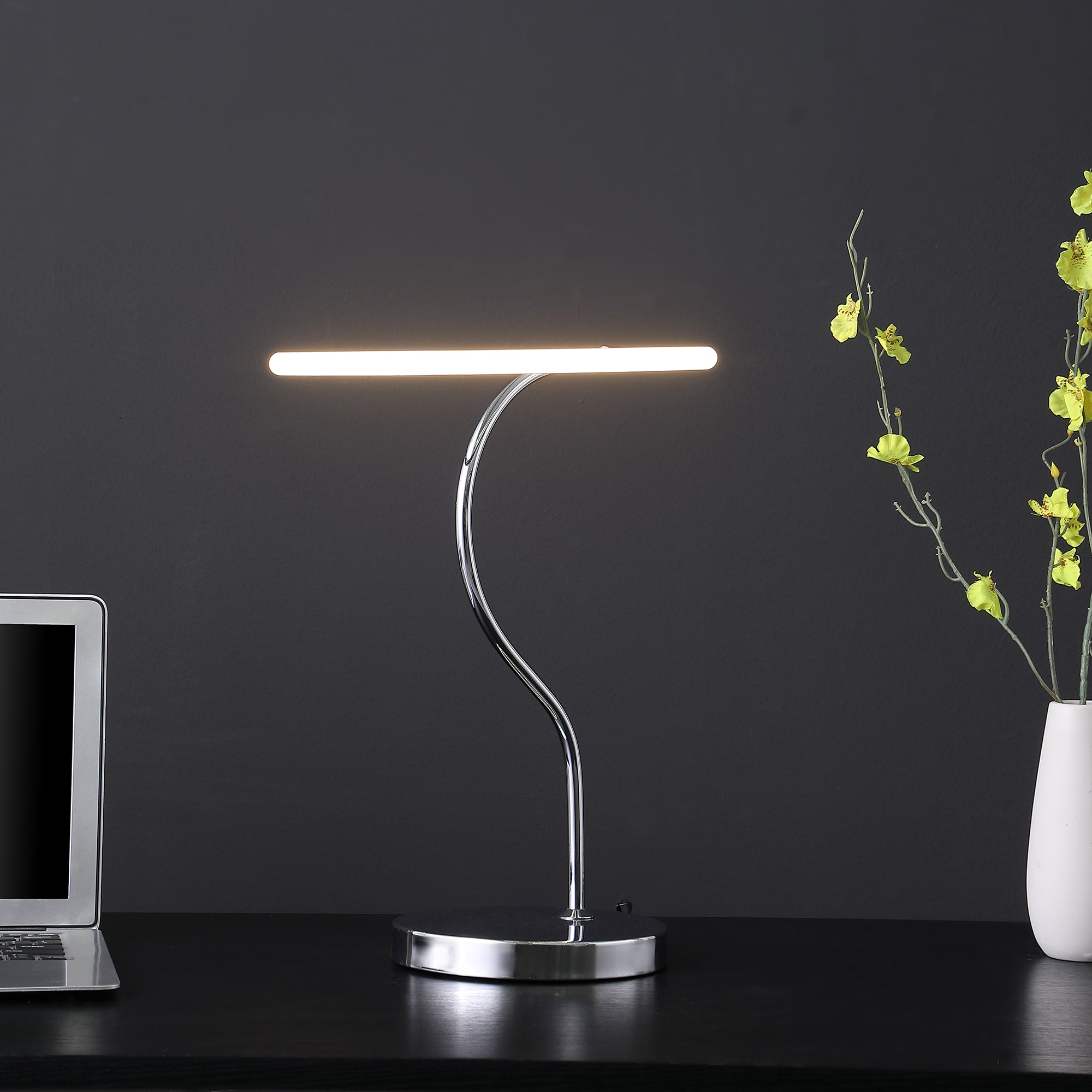 25.5" In Circular Halo Ring Led Modern Table Lamp-zoom-4
