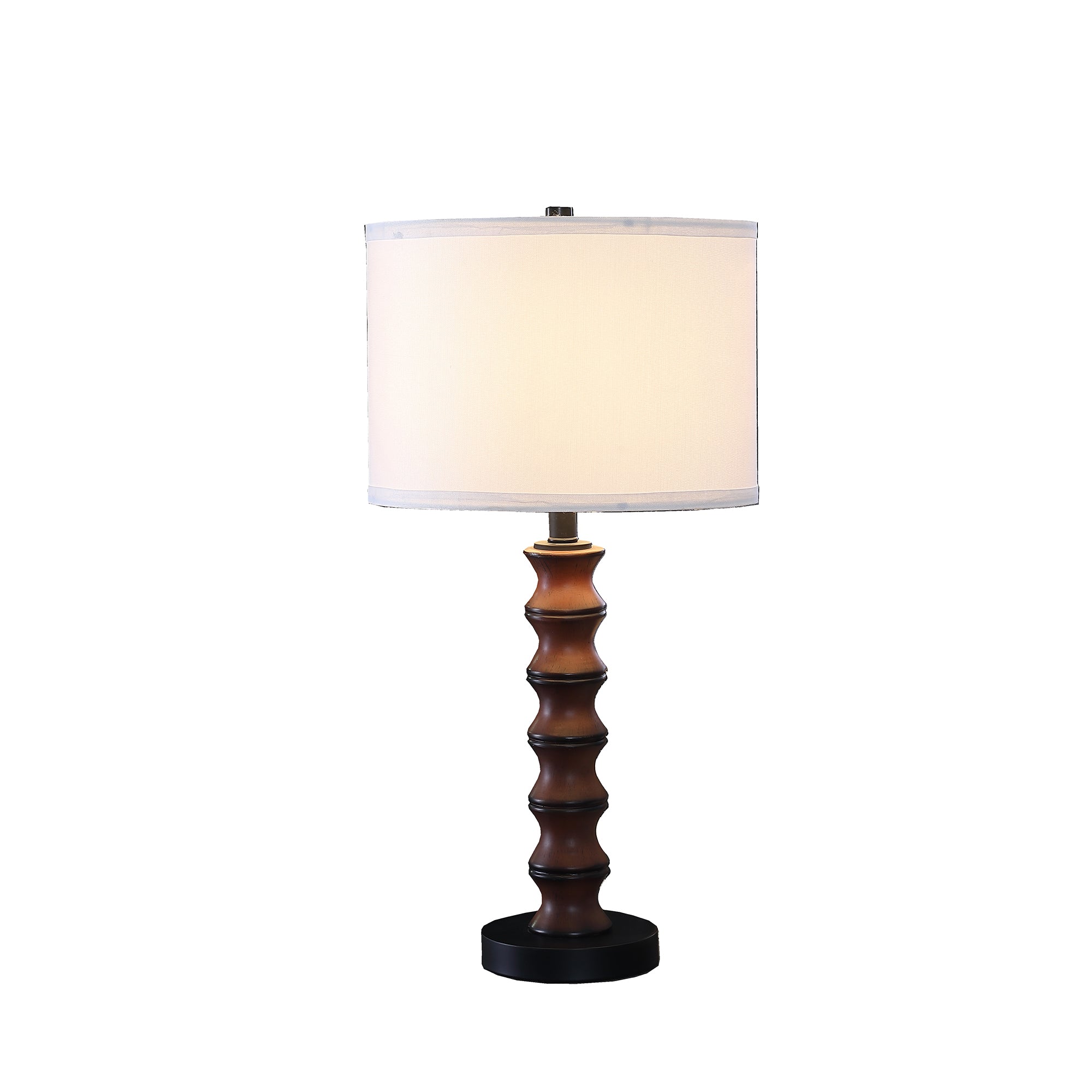 27.5" In Coastal Littoral Wood Insp Modern Table Lamp-zoom-2