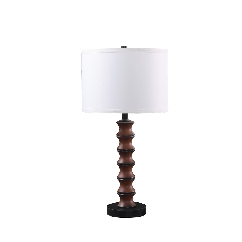 27.5" In Coastal Littoral Wood Insp Modern Table Lamp-zoom-