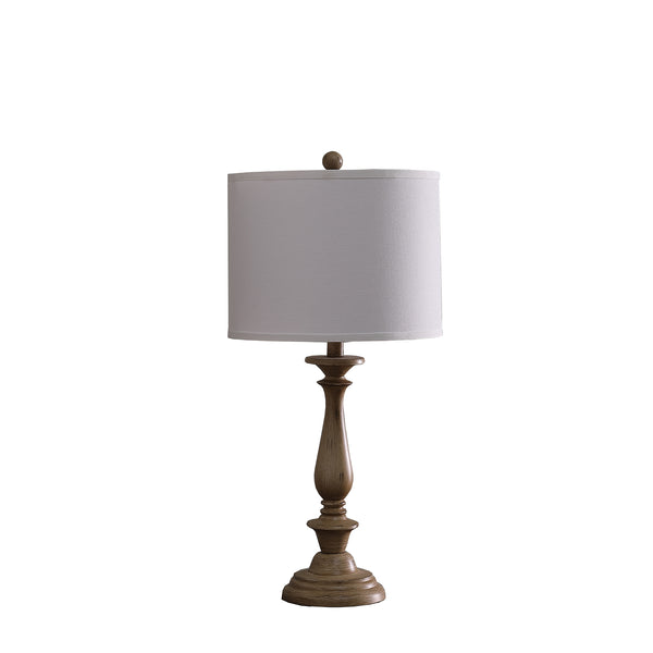 27.5 In Coastal Wood Effect Polyresin Table Lamp