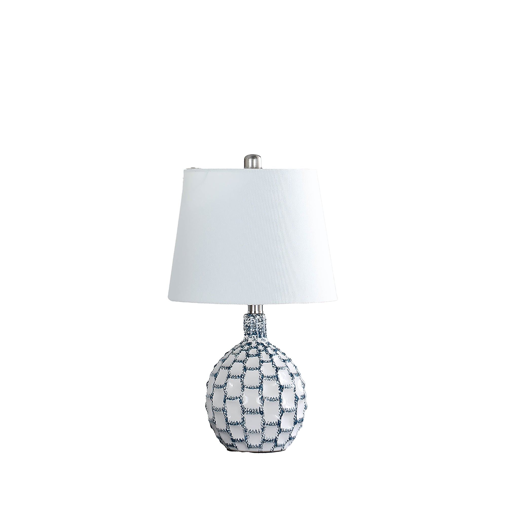 19.5" In Marin Coastal Beachside Blue Green/white Ceramic Table Lamp