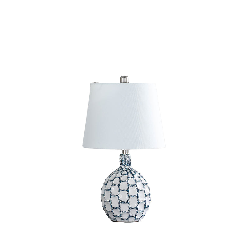 19.5" In Marin Coastal Beachside Blue Green/white Ceramic Table Lamp-zoom-