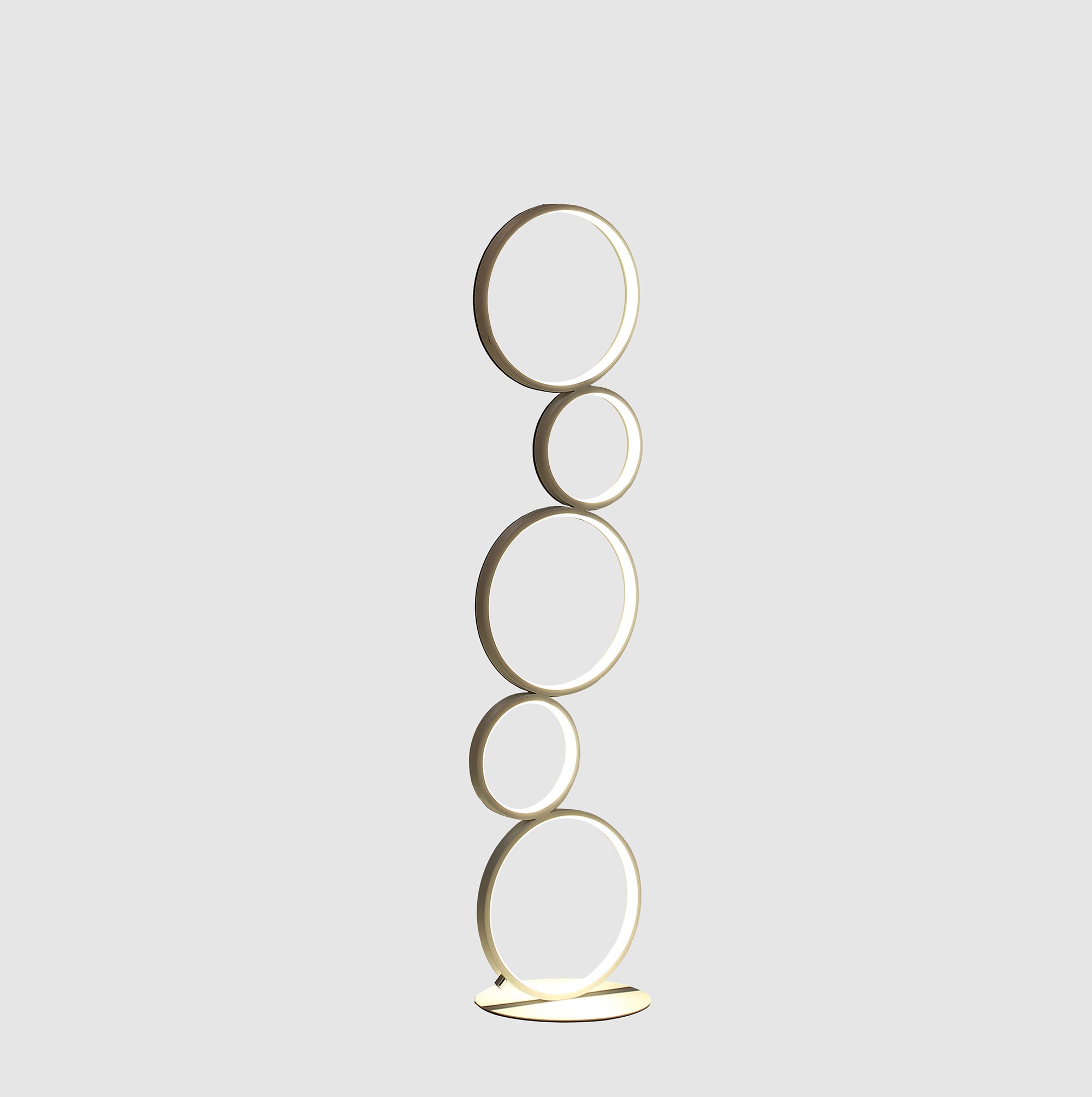 38.5" In Else Nordic 5-ring Shaped White Led Metal Table Lamp-zoom-4