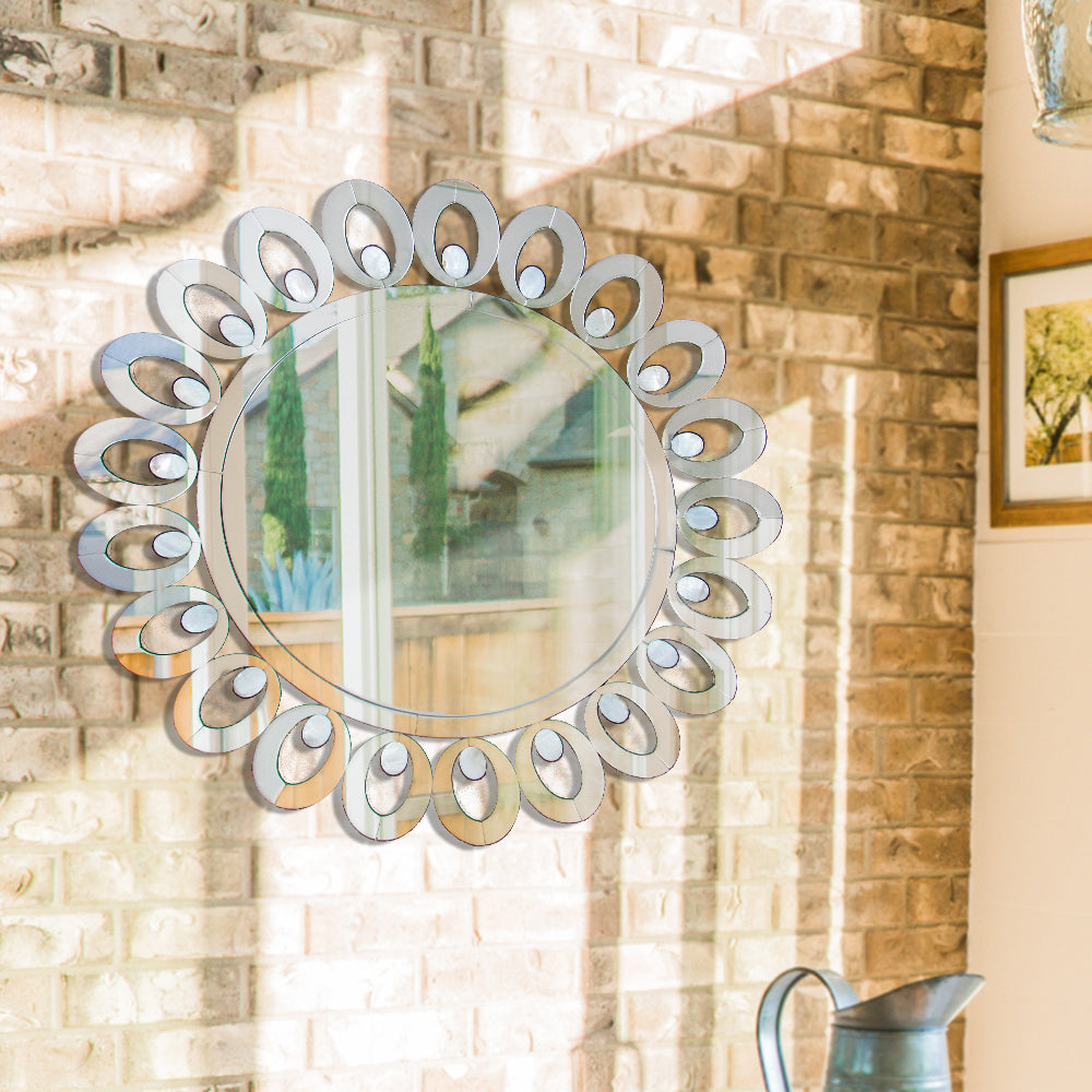 Mother Of Pearl  Beveled Mirror-zoom-1