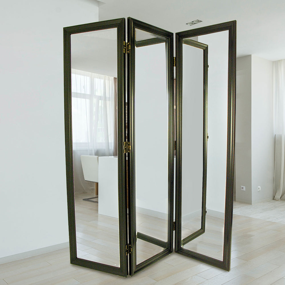 Full Size Dressing Room Divider Black-zoom-1