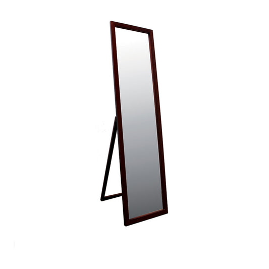 55.25" In Rectangular Standing Mirror Dark Walnut