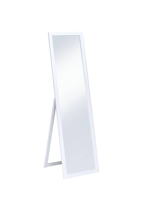 55.25" In Rectangular Standing Mirror Cottage White