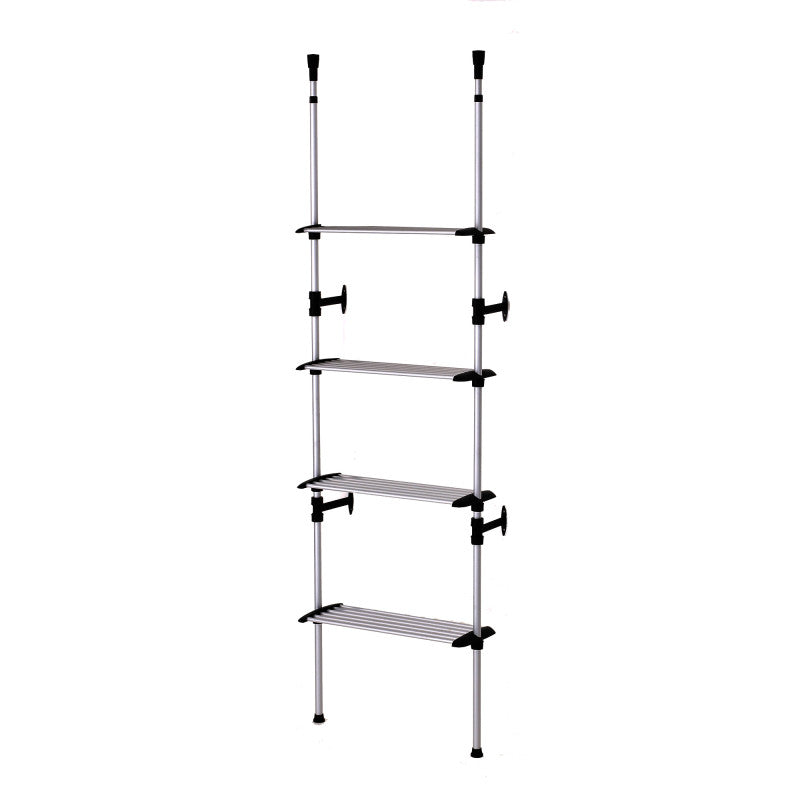89-106" In Modern 4-tier Telescopic Clothes Rack
