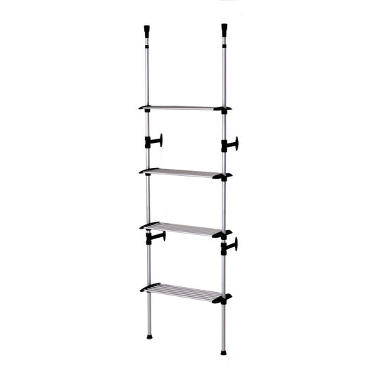89-106" In Modern 4-tier Telescopic Clothes Rack