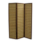 70.25" In Two Tone Bamboo 3-panel Walnut Room Divider