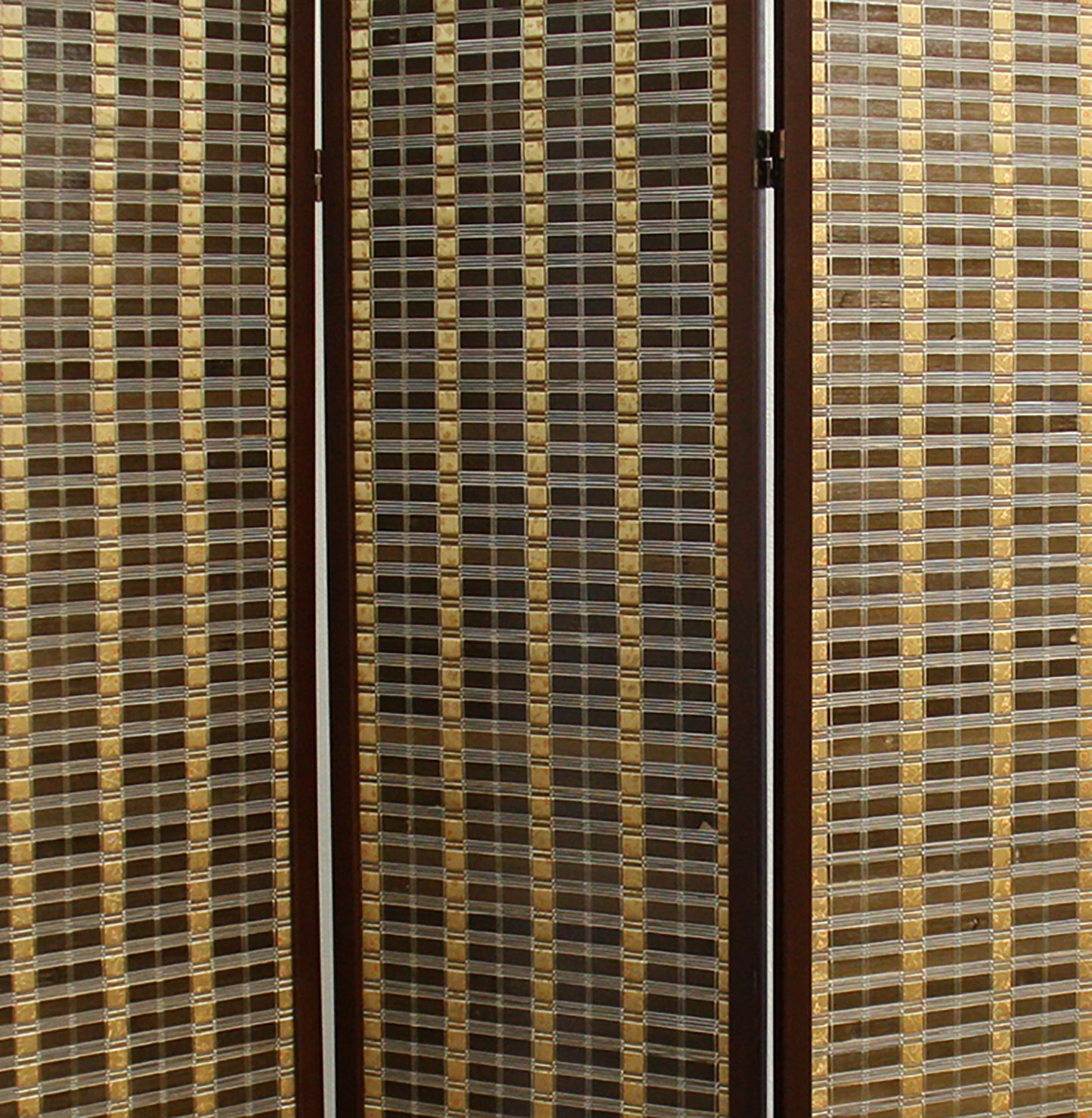 70.25" In Bamboo 3-panel Dark Walnut Room Divider