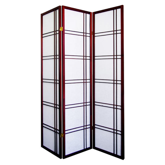 70" In Girard Cherry 3-panel Room Divider