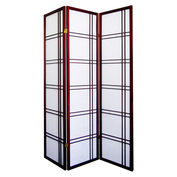 70 In Girard Cherry 3-panel Room Divider