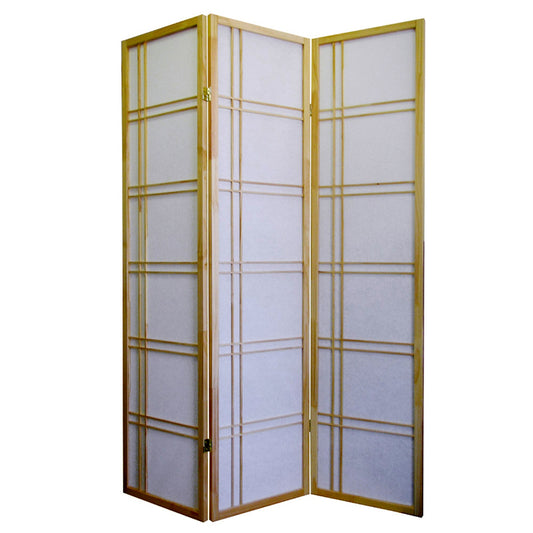 70" In Girard Natural 3-panel Room Divider