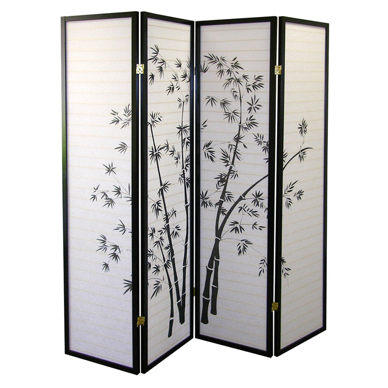 70" In Bamboo Tree 4-panel Room Divider