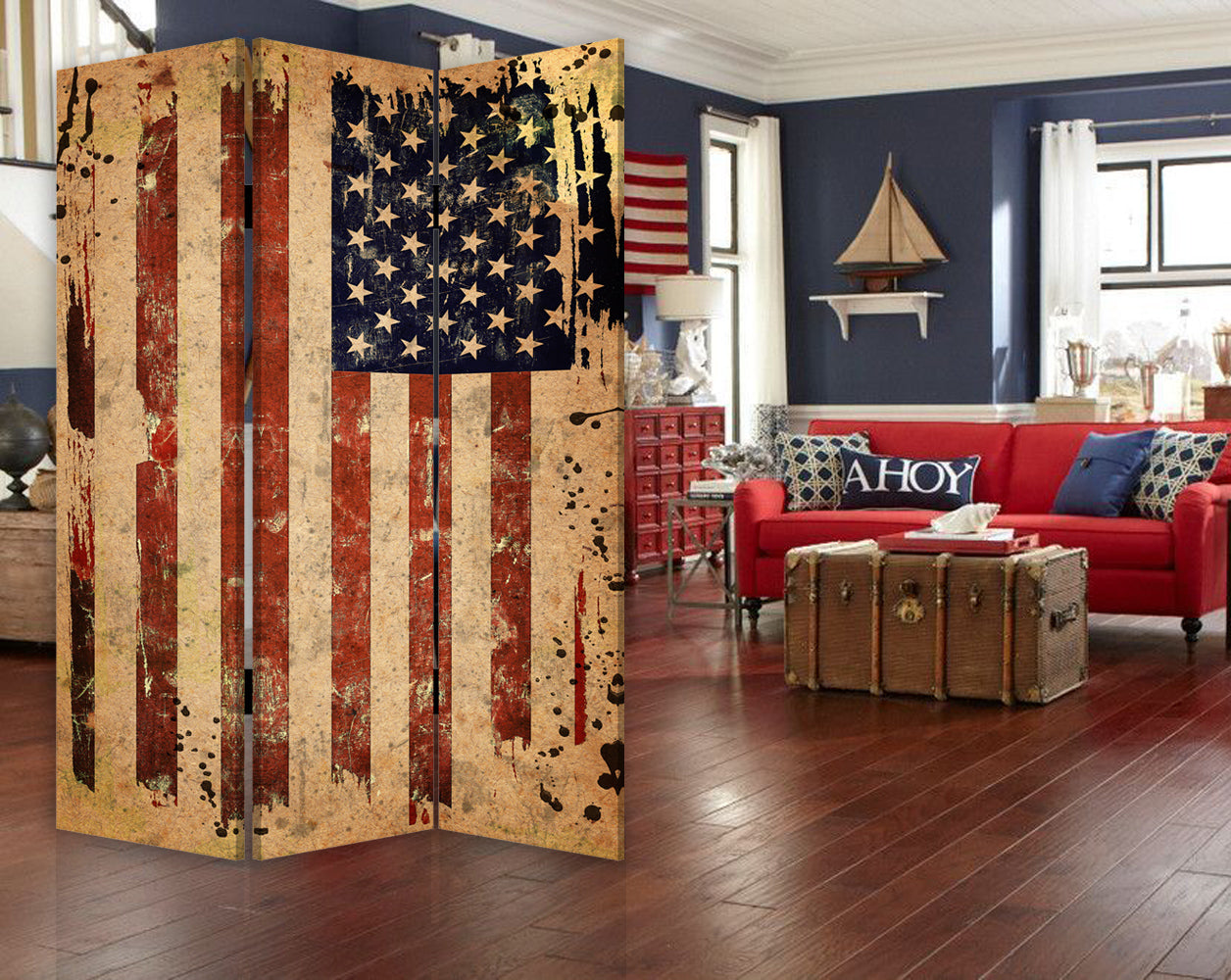 Screen Gems American Flag Screen 3-Panel