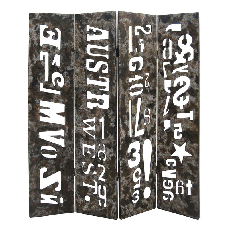 Screen Gems Distressed Wooden Screen-zoom-
