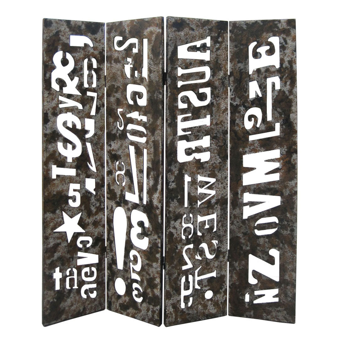 Screen Gems Distressed Wooden Screen-zoom-5