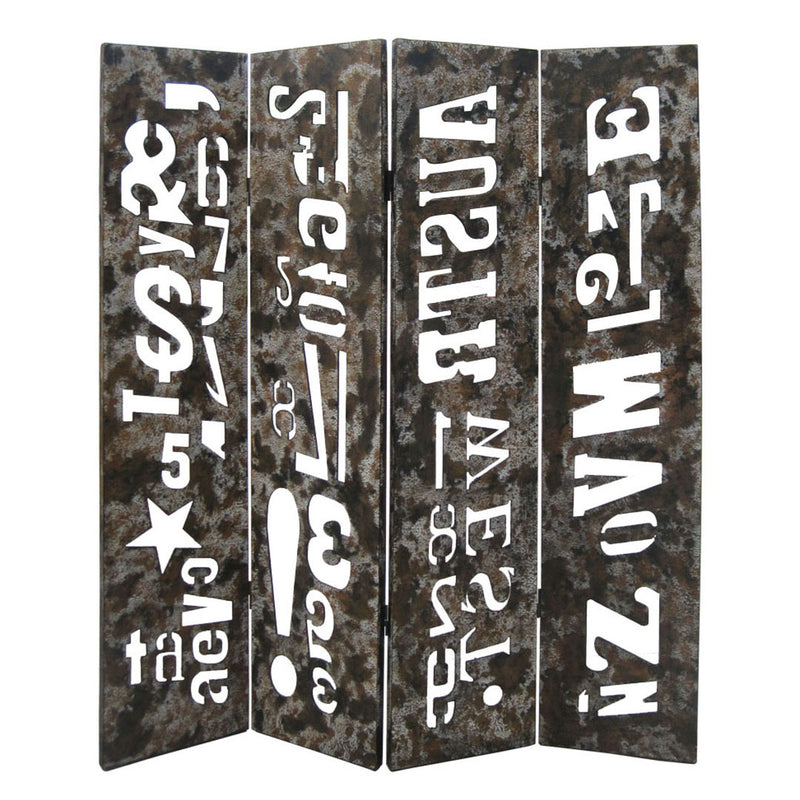 Screen Gems Distressed Wooden Screen-zoom-