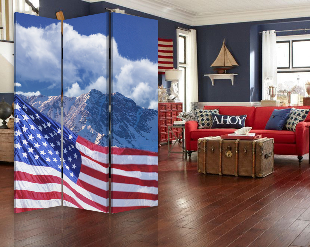 Screen Gems Model American Flag Screen