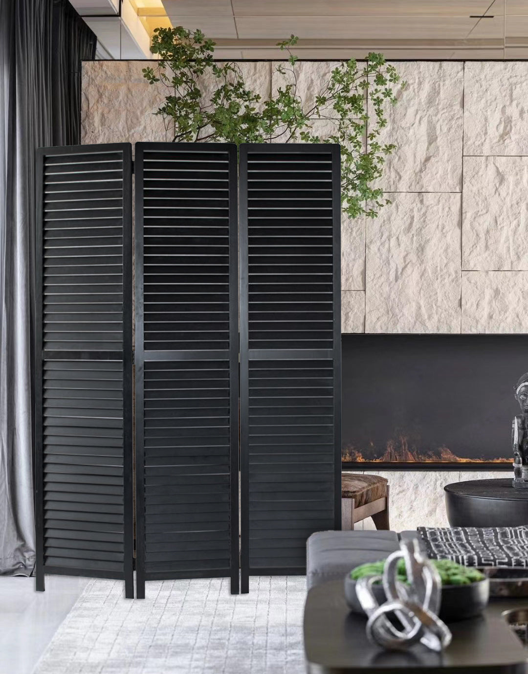 Screen Gems Louvertie Screen Black-zoom-2
