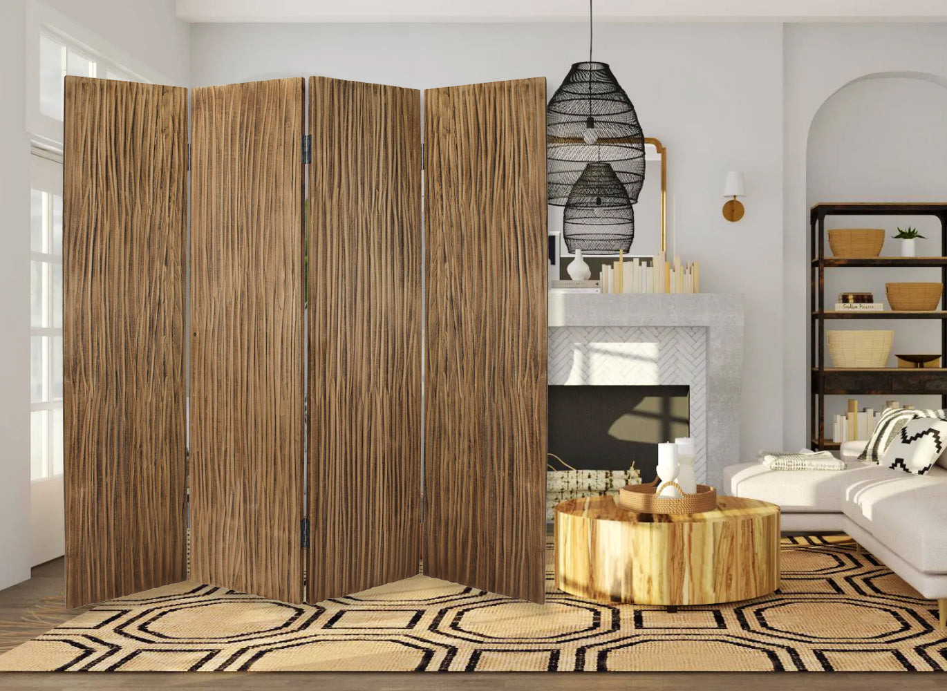 Screen Gems Woodland Screen 4-Panel-zoom-1
