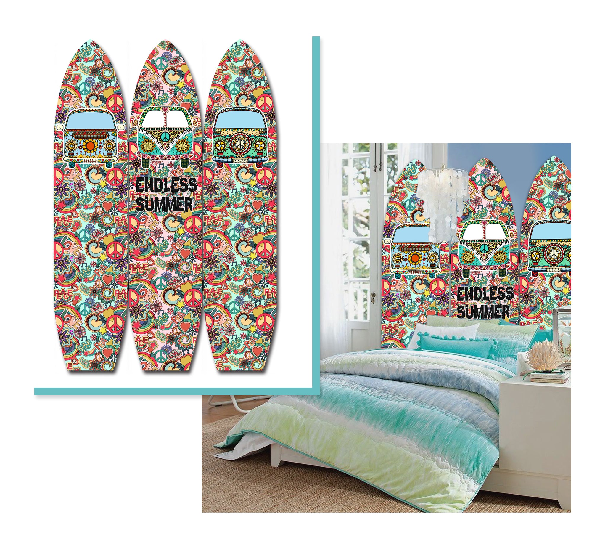 Screen Gems Vintage Surfboard Screen-zoom-3