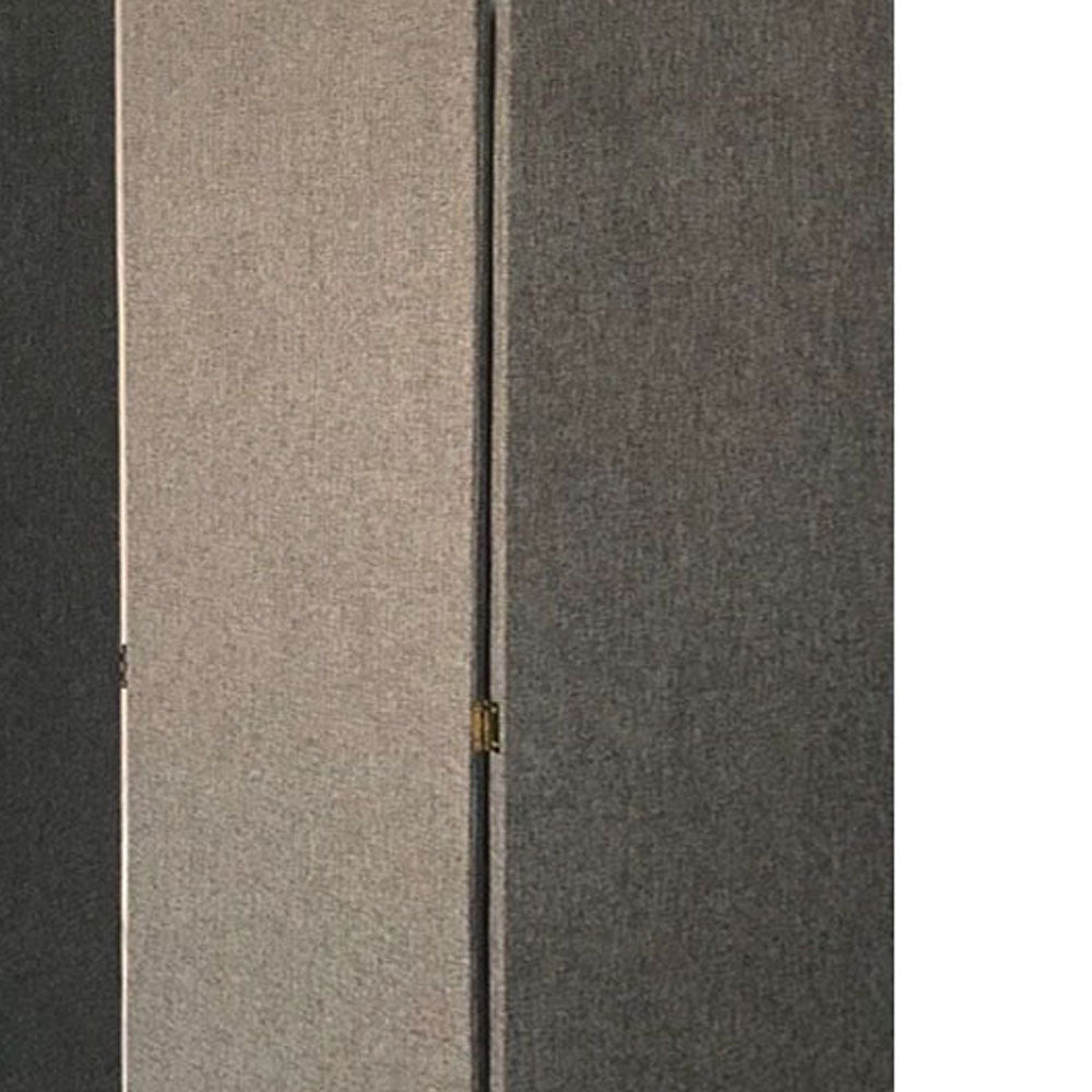 Screen Gems Fabric Soho Screen 3-Panel Grey-zoom-5