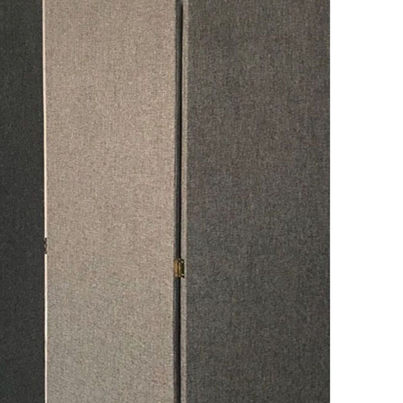 Screen Gems Fabric Soho Screen 3-Panel Grey-zoom-