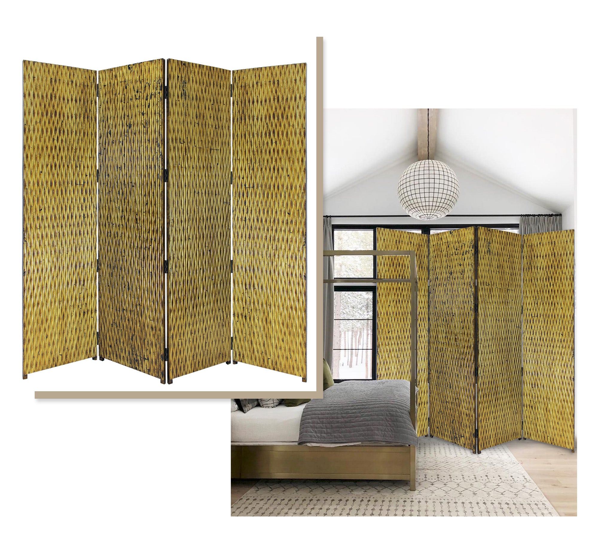 Screen Gems Gilded Screen 4-Panel-zoom-3
