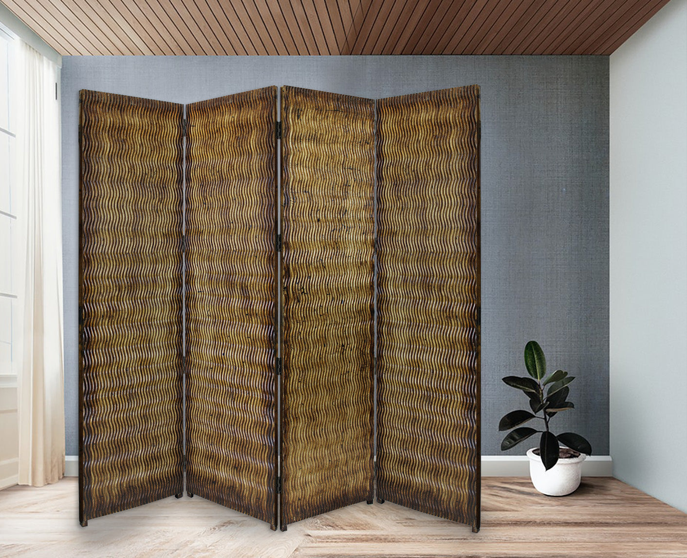 Screen Gems Albata Screen 4-Panel