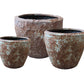 Rocky Round Tall Planter 3/Set