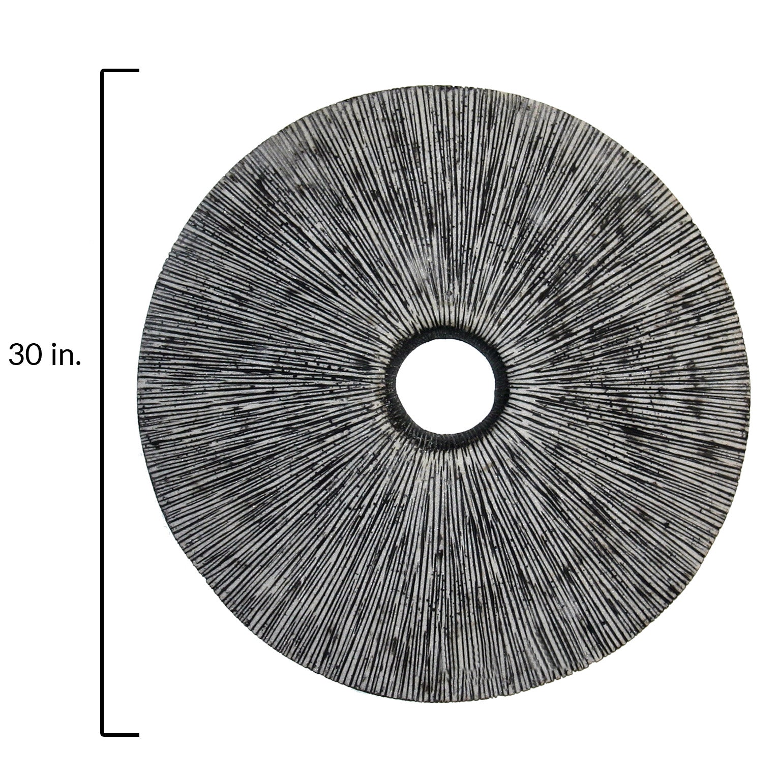 Sandstone Ribbed Round Wall Art Middle Hole-zoom-5