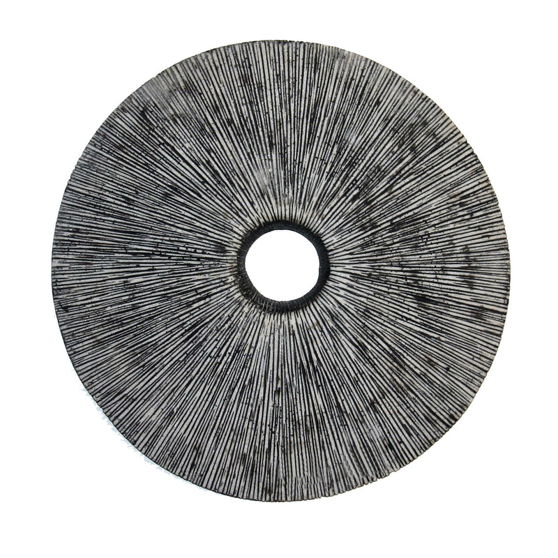 Sandstone Ribbed Round Wall Art Middle Hole-zoom-