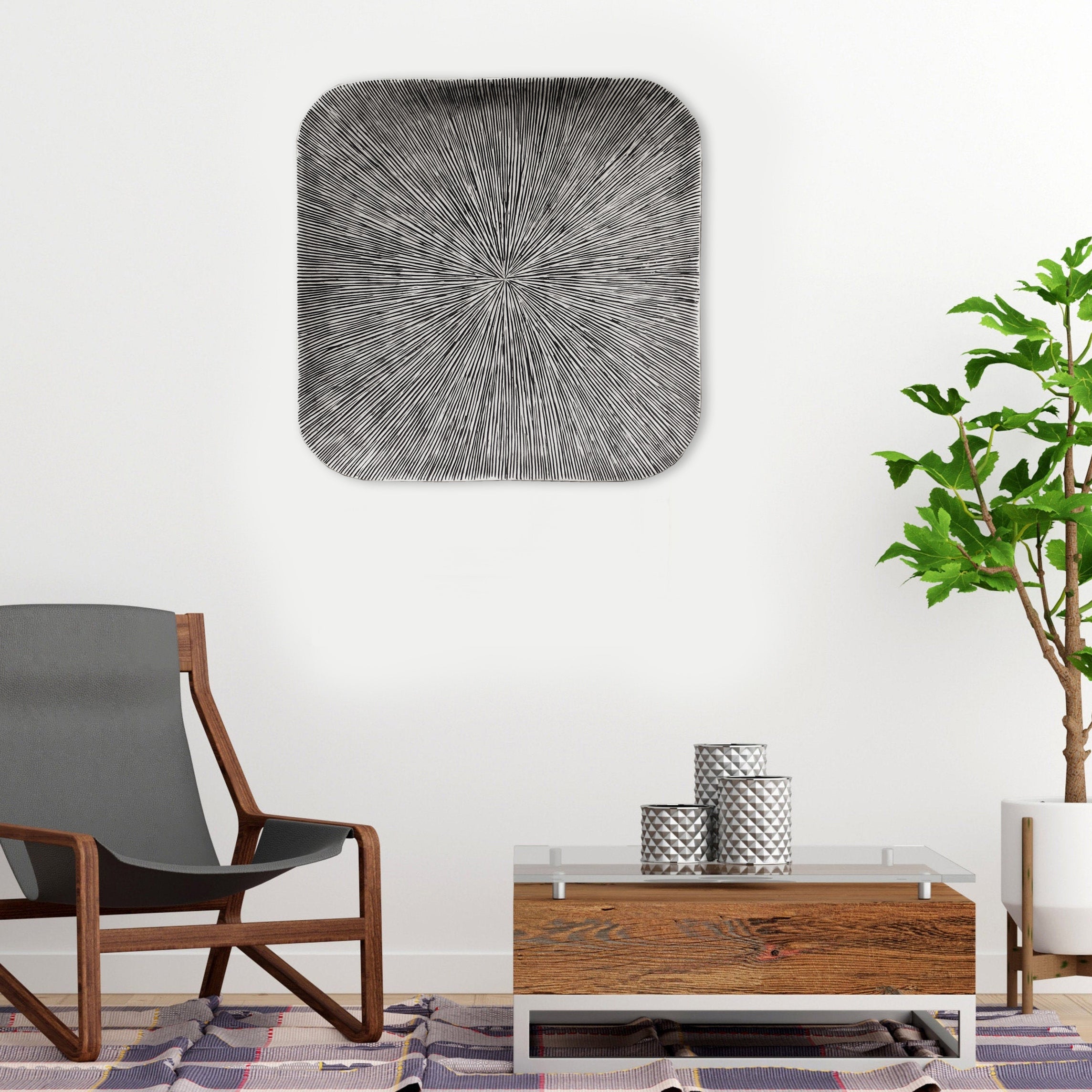 The Sandstone Square Design Wall Art-zoom-4
