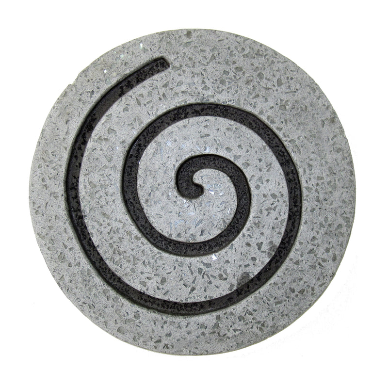 Sandstone Fine Polished Round Wall Decor W/Glass Pieces Circle Design 28 X 2.4-zoom-