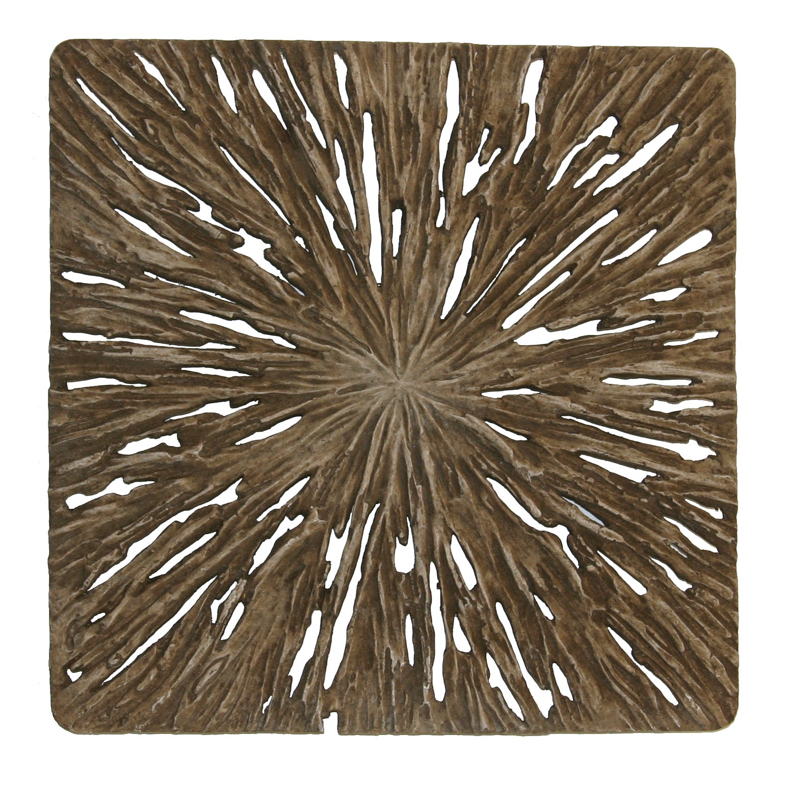 Square Wall Decor, Rotten Wood Finish-zoom-3