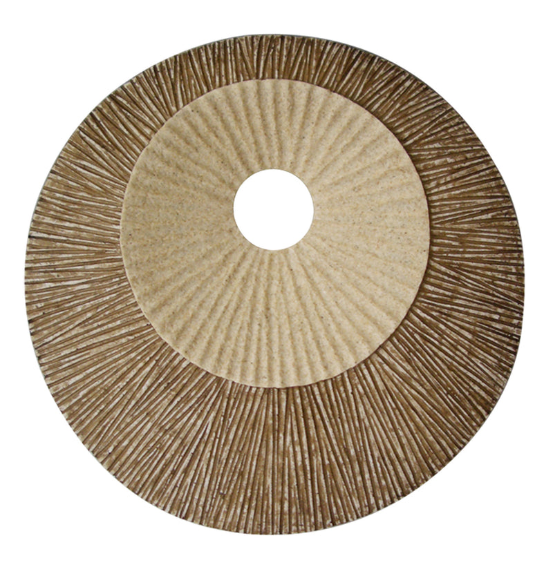 Round Double Layer Ribbed Wall Plaque 19" X 2.5"-zoom-