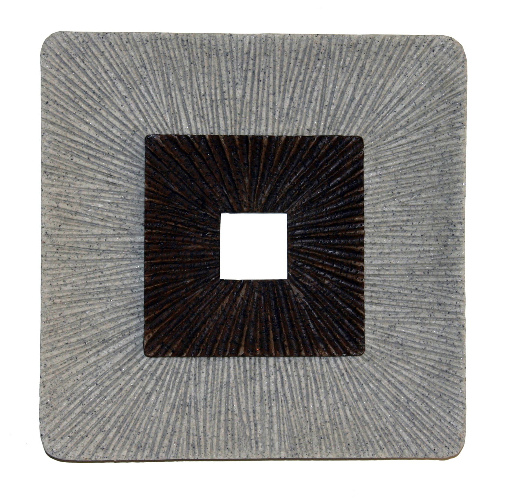 Square Wall Art, Ribbed Finish 14" X 2"-zoom-4