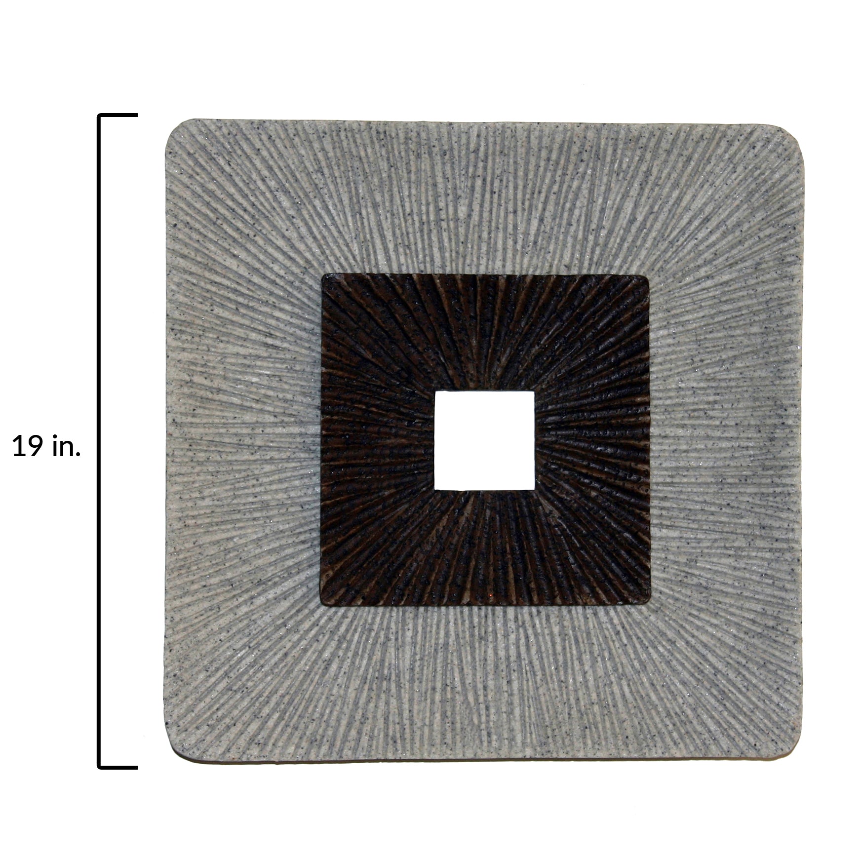 Square Wall Art, Ribbed Finish 19" X 2.36"-zoom-5