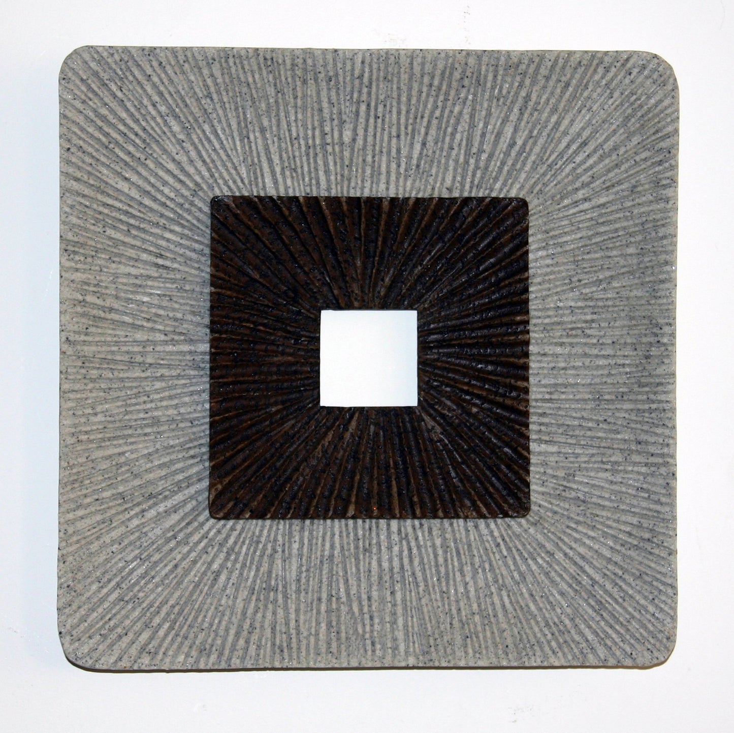 Square Wall Art, Ribbed Finish 19" X 2.36"