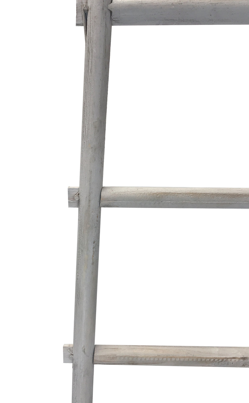 Screen Gems 5 Step Blankrock Decorative Wooden Ladder Grey-zoom-