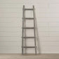 Screen Gems 5 Step Blankrock Decorative Wooden Ladder Grey