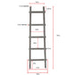 Screen Gems 5 Step Blankrock Decorative Wooden Ladder Grey